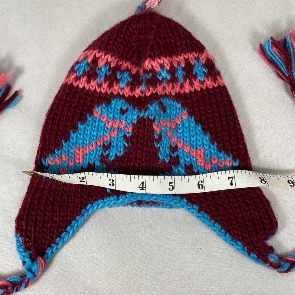 Goorin Ear Flaps Chunky Beanie Hat Love Bird Design NWT - Picture 9 of 9